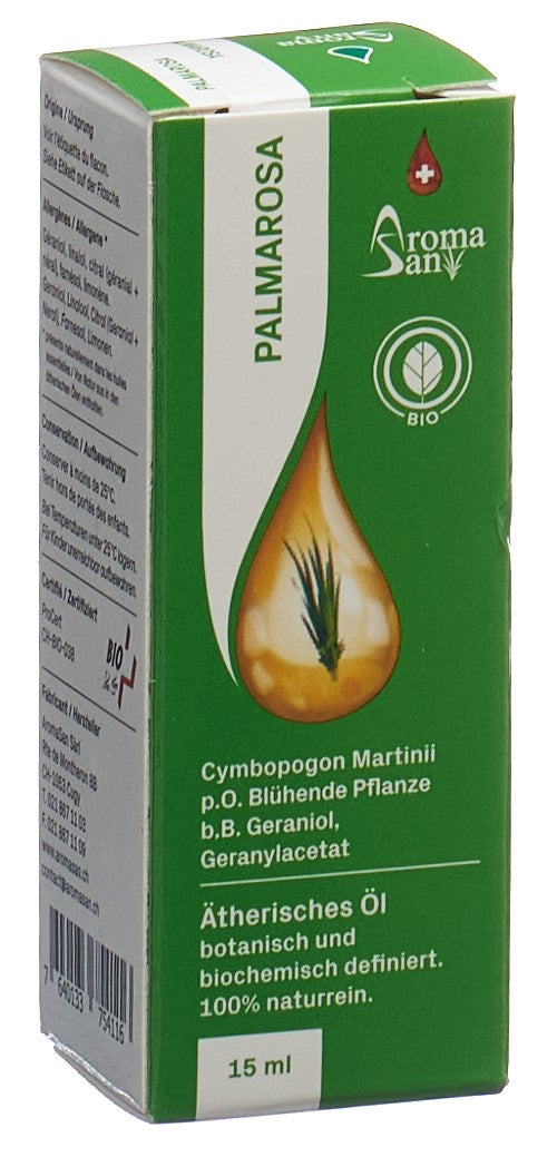 AROMASAN Palmarosa Äth/Öl in Schachtel Bio