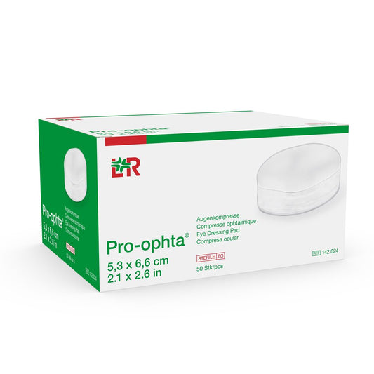 PRO-OPHTA Augenkompressen 5.3x6.6cm steril