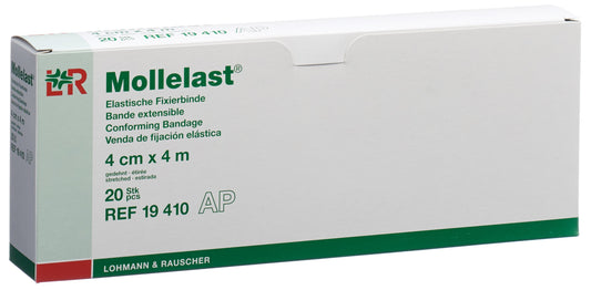 MOLLELAST Elast Fixierbinde 4cmx4m weiss