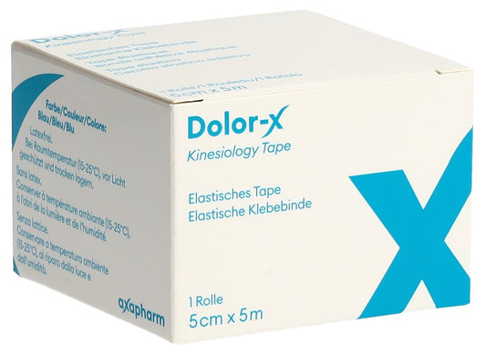 DOLOR-X Kinesiology Tape 5cmx5m blau