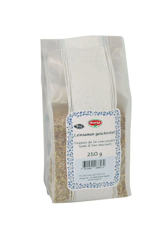 MORGA Leinsamen geschrotet Bio