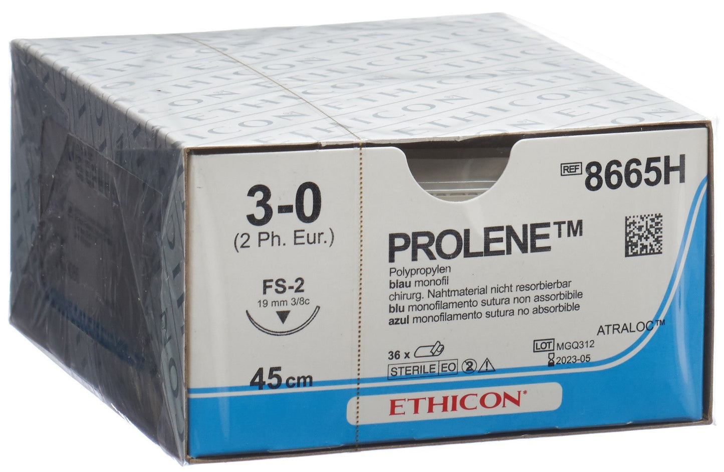 PROLENE 45cm blau 3-0 FS-2