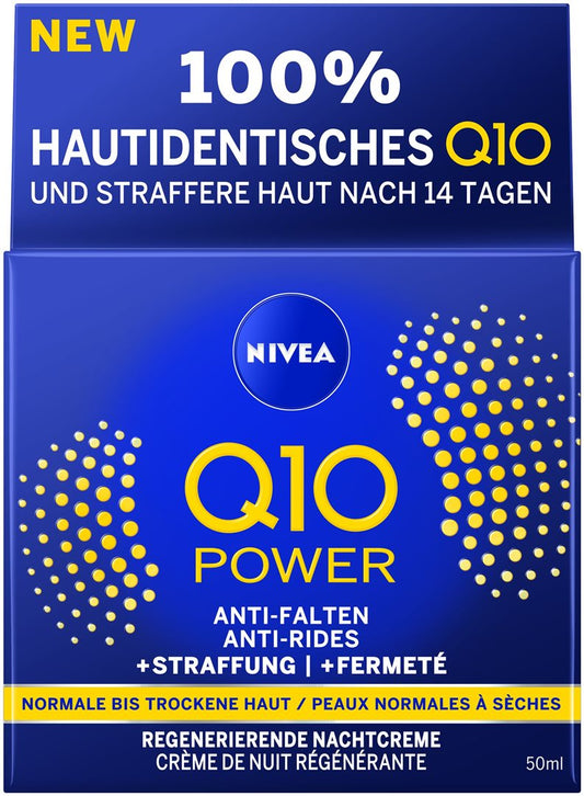 NIVEA Q10 Pow Nachtcr Anti-Falt regen