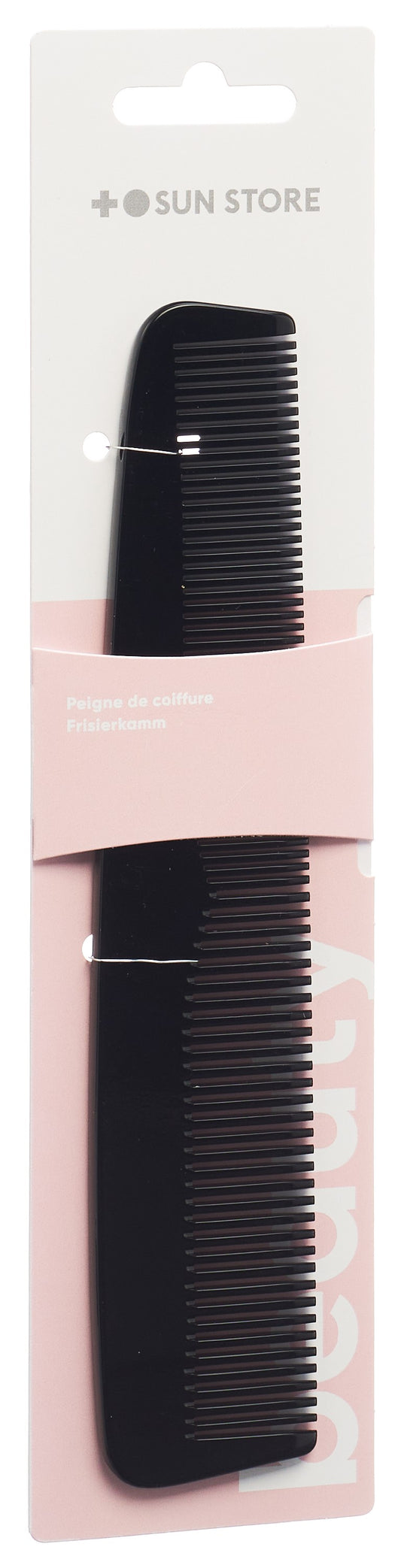 SUN STORE Beauty Frisierkamm 20cm Acetat schw