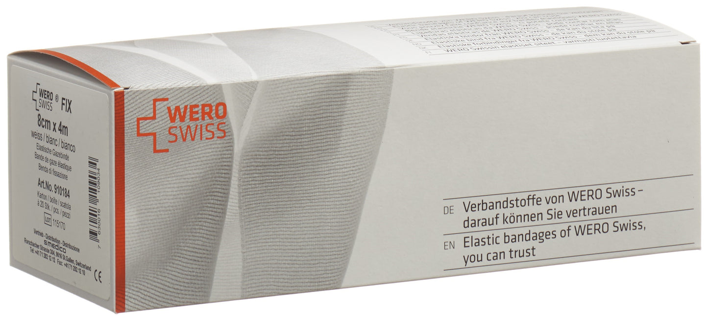 WERO SWISS Fix El Gazebinde 4mx8cm weiss