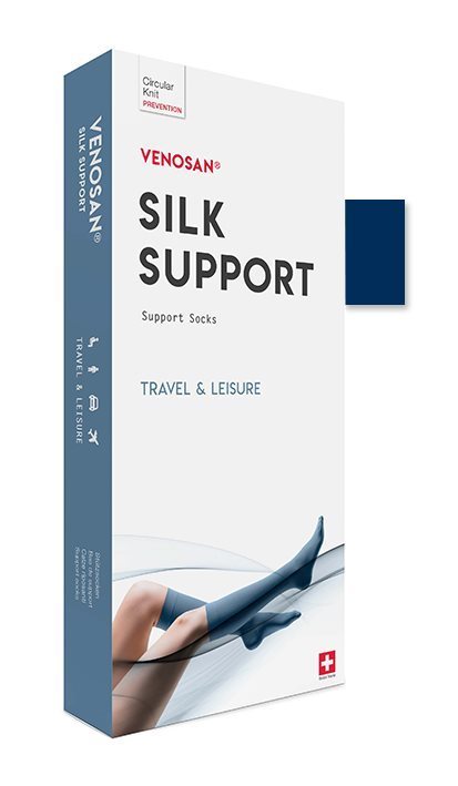 VENOSAN SILK A-D Support Socks M marine