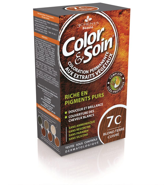 COLOR & SOIN Coloration 7C blond terre cuiv