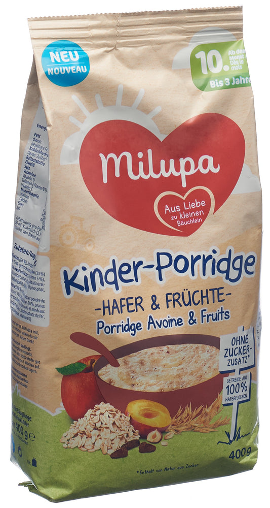 MILUPA Porridge mit Hafer und Früchten 10M