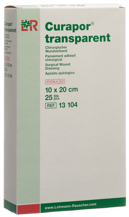 CURAPOR Wundverband 10x20cm transparent