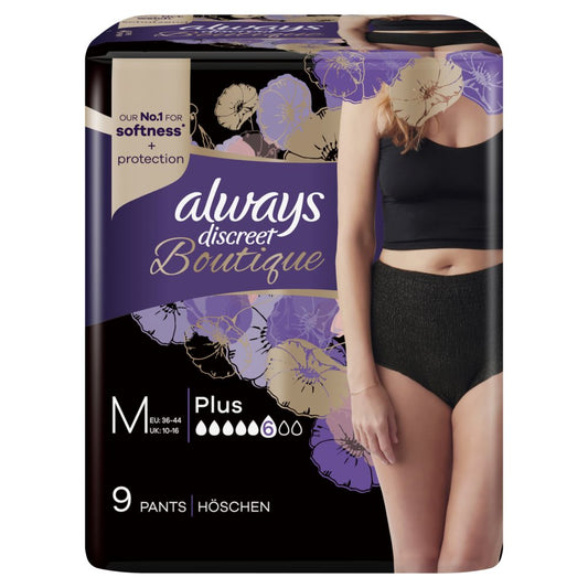 ALWAYS Discreet Boutique Inkont Pants M schw