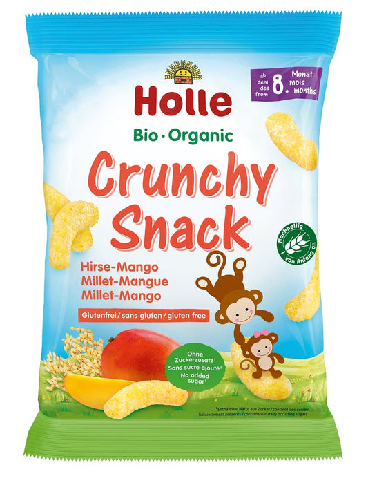 HOLLE Bio-Crunchy Snack Hirse Mango