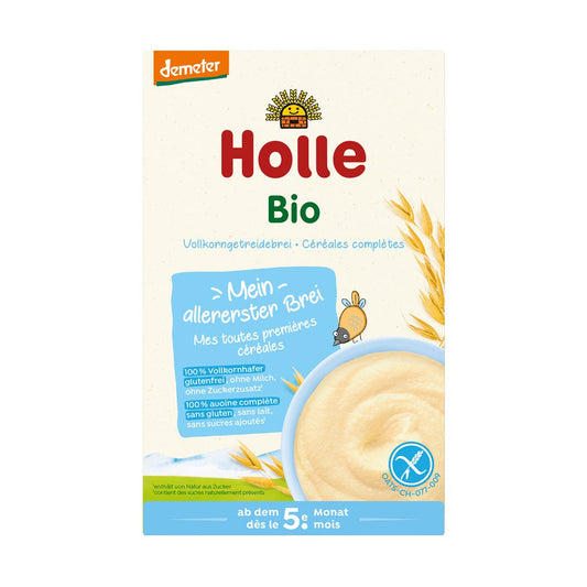 HOLLE Vollkorngetreidebrei Hafer glutenfrei