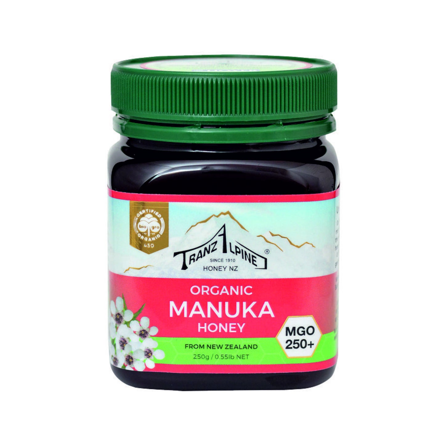 TRANZALPINE Manukahonig MGO 250+ Bio