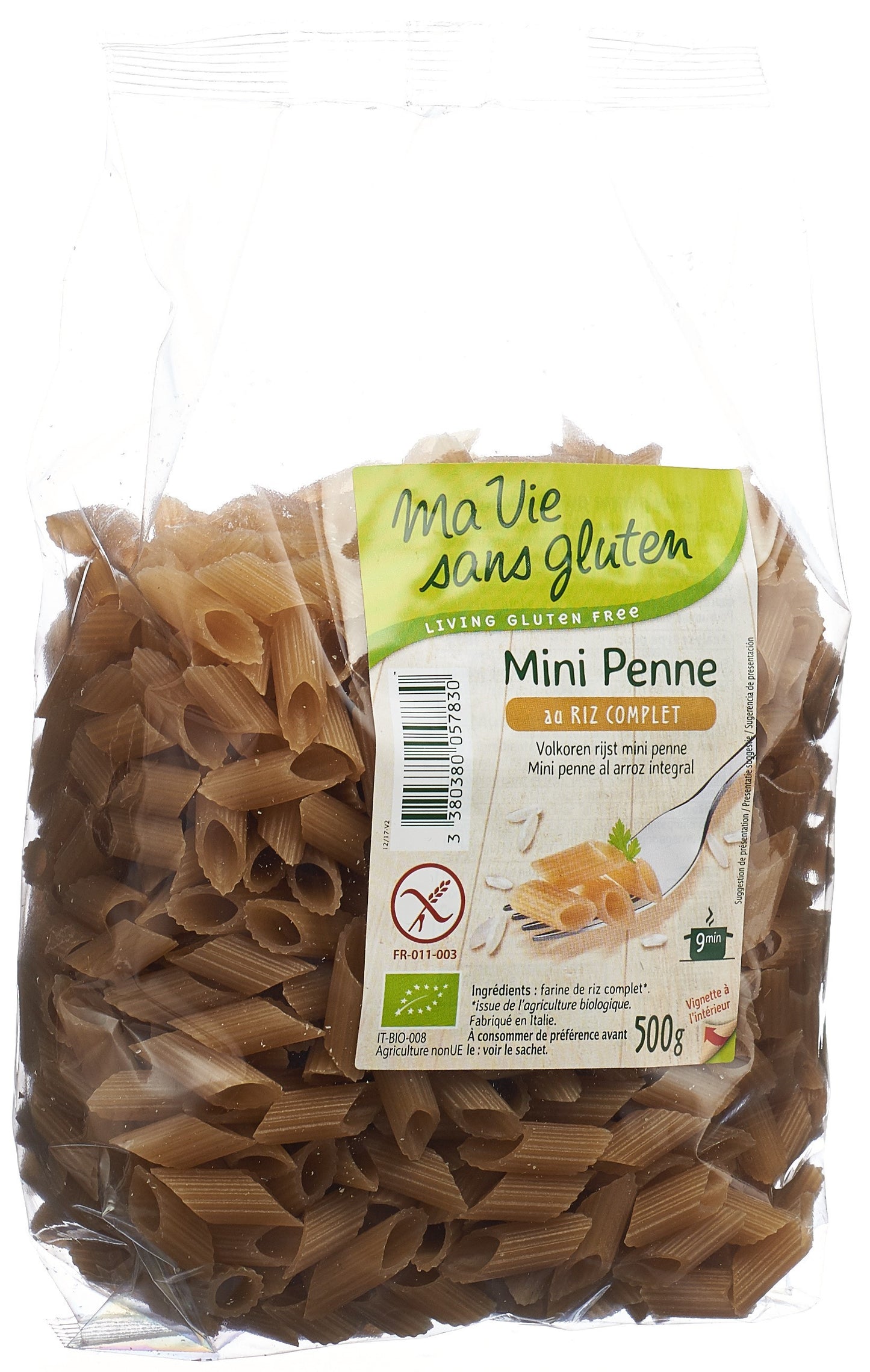 MA VIE S GLUT Mini Penne Reis Halbvollkorn
