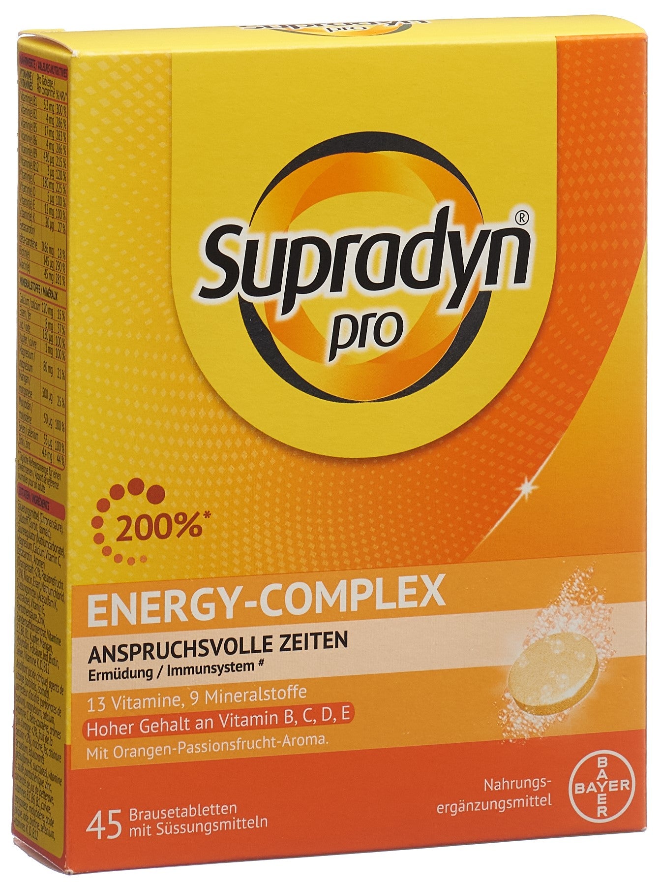 SUPRADYN pro energy-complex Brausetabl