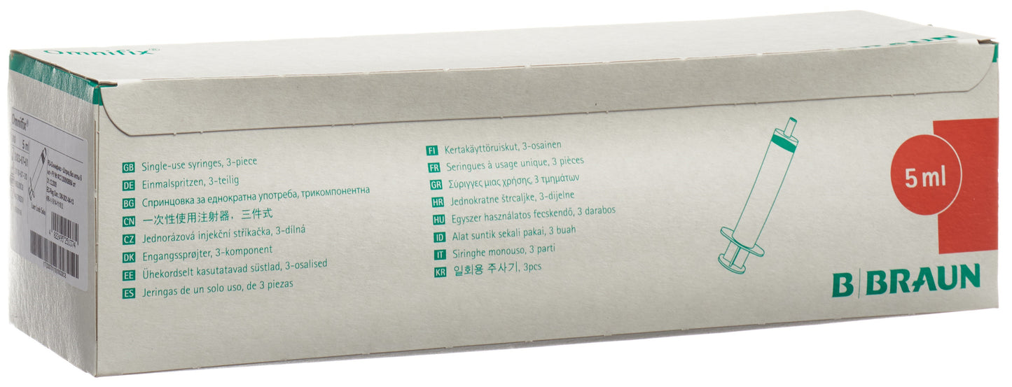 OMNIFIX Spritze 5ml Luer Lock latexfrei