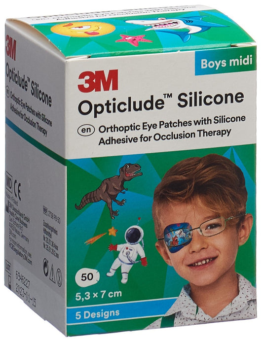 3M OPTICLUDE Sil Augenv 5.3x7cm Midi Bo (n)