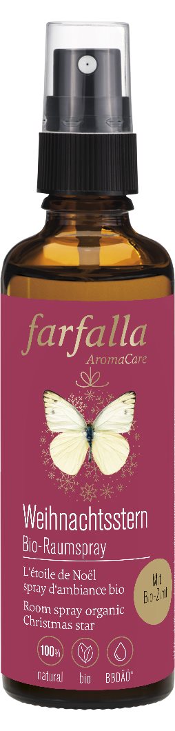 FARFALLA Bio-Raumspray Weihnachtsstern