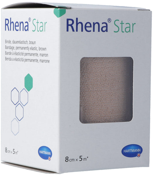 RHENA Star Elastische Binde 8cmx5m hautfarbig
