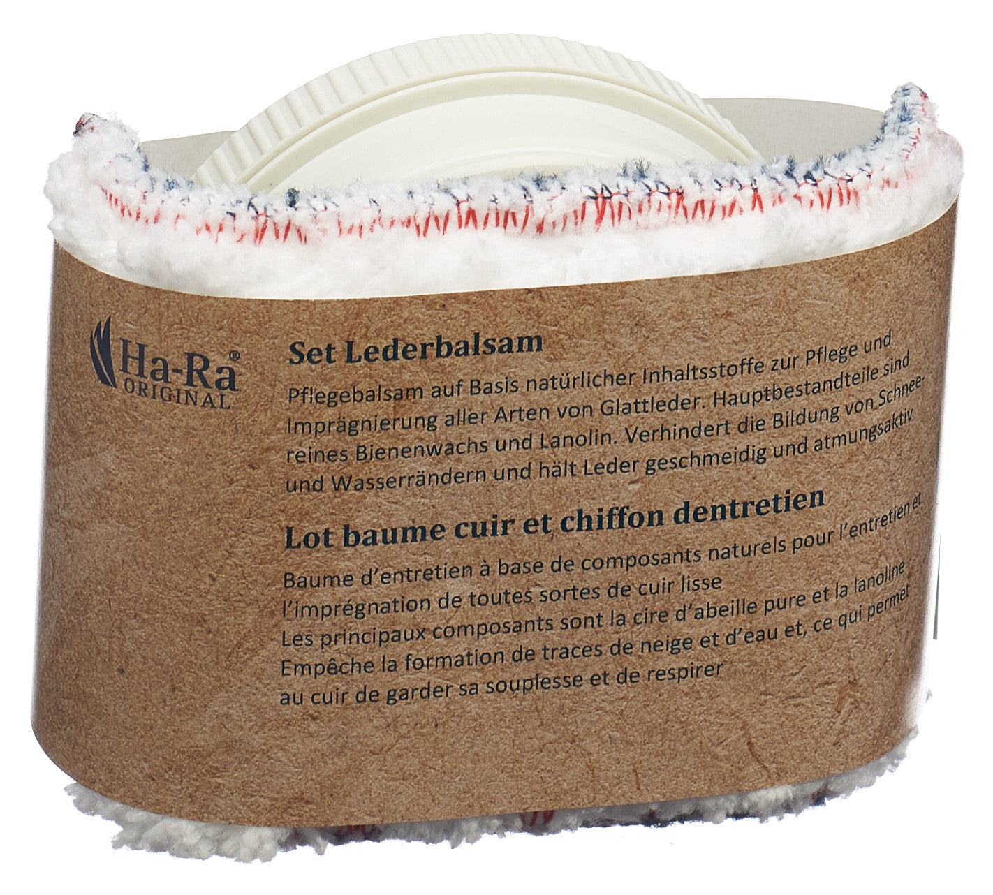 HA-RA Lederbalsam mit Lederpflegetuch
