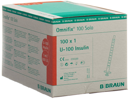 B. BRAUN Omnifix 100 Insulin 1ml solo L