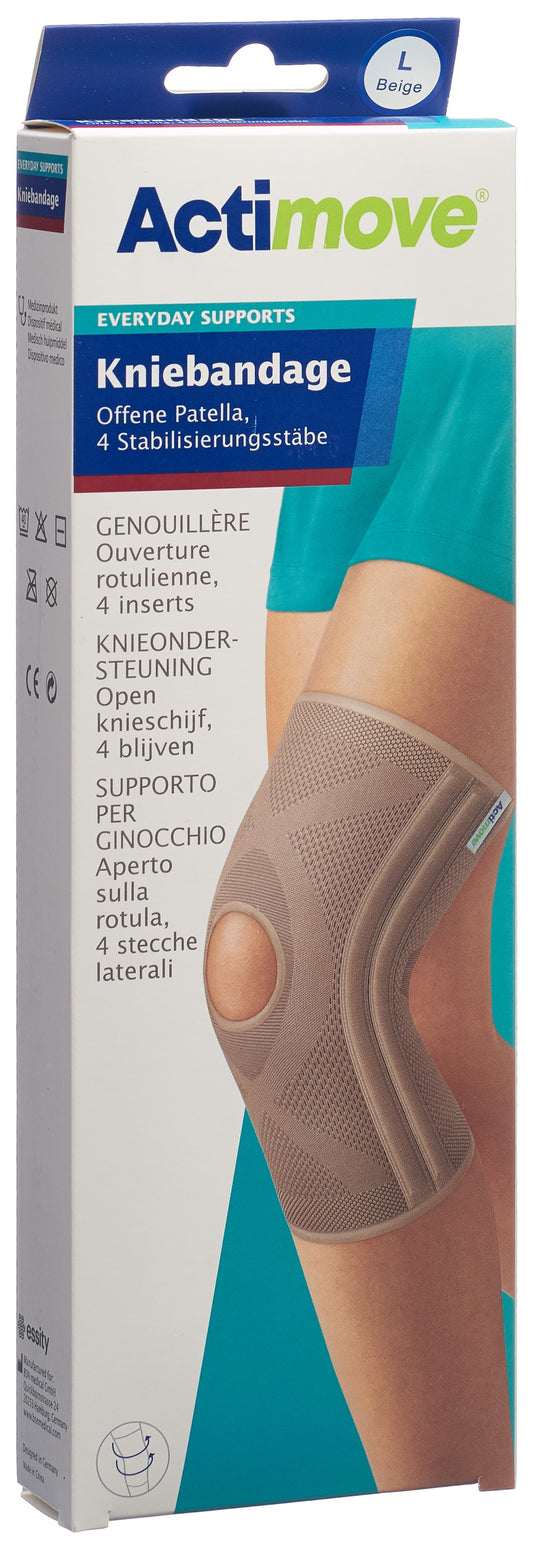 ACTIMOVE Everyday Support Kniebandage L off Patel