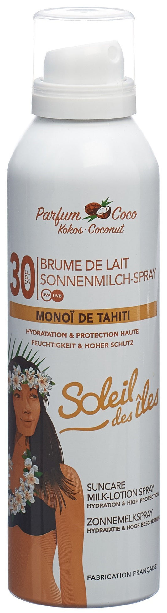 SOLEIL DES ÎLES Milch Sprühnebel SPF30 Koko