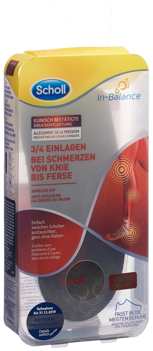 SCHOLL In-Balance Einleg 37-39.5 Knie Ferse