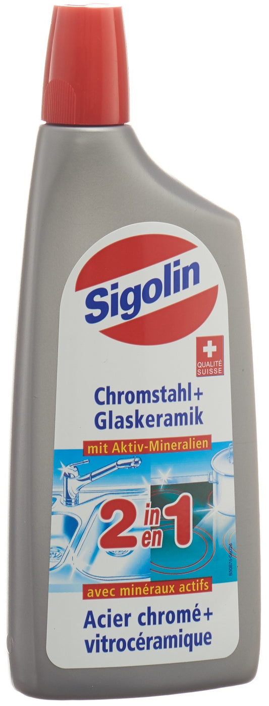 SIGOLIN 2in1 Chromstahl+Glaskeramik