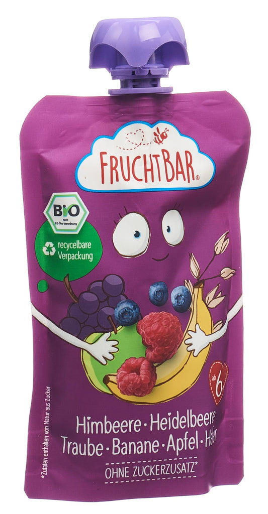 FRUCHTBAR Fruchtpüree Bio Himb Heid Trau Ban