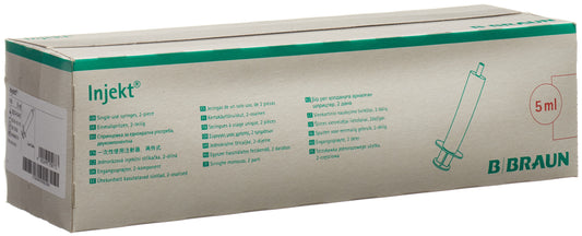 B. BRAUN Spritze 5ml Luer 2teil ex