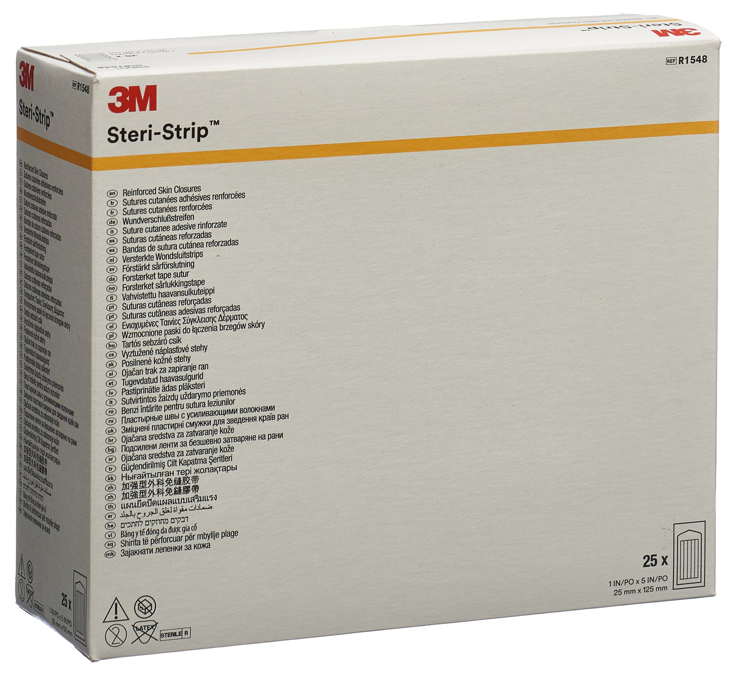 3M STERI STRIP 25x125mm weiss verstär n