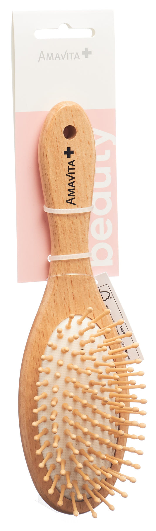AMAVITA Beauty Holzbürste gross oval Buchenholz