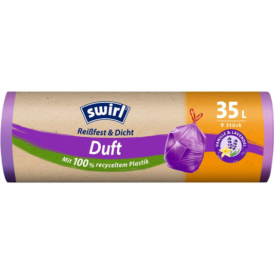 SWIRL Duft-Müllbeutel 35l Lav-Vanil Zugband