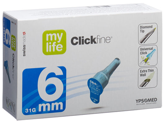 MYLIFE Clickfine Pen Nadeln 6mm 31G