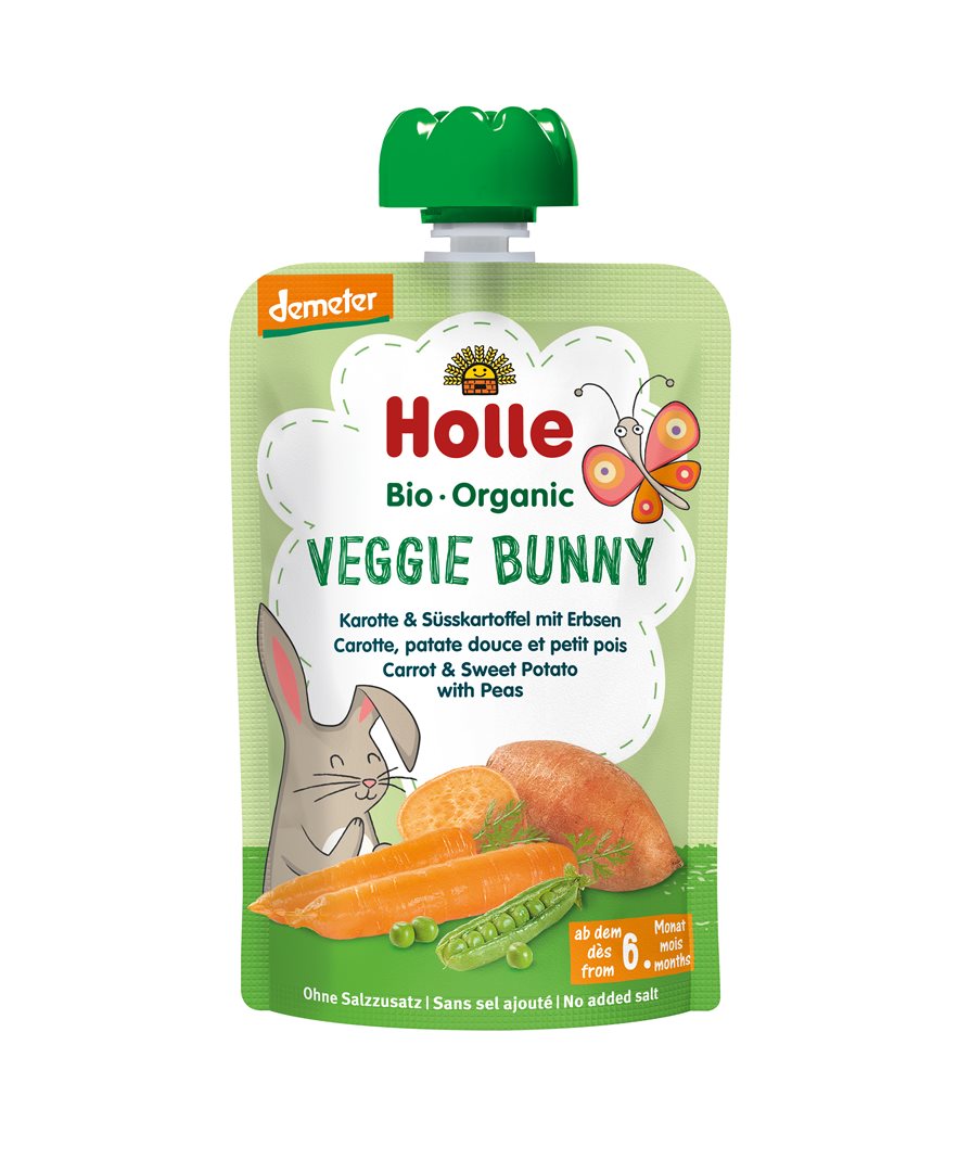 HOLLE Veggie Bunny Pouchy Karot Süsskar Erbs