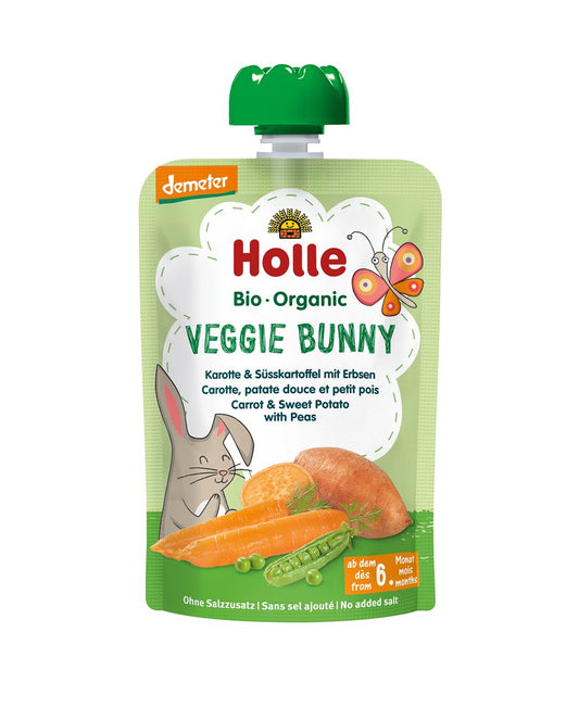 HOLLE Veggie Bunny Pouchy Karot Süsskar Erbs