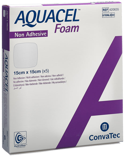 AQUACEL FOAM nicht-adhäsiv 15x15cm