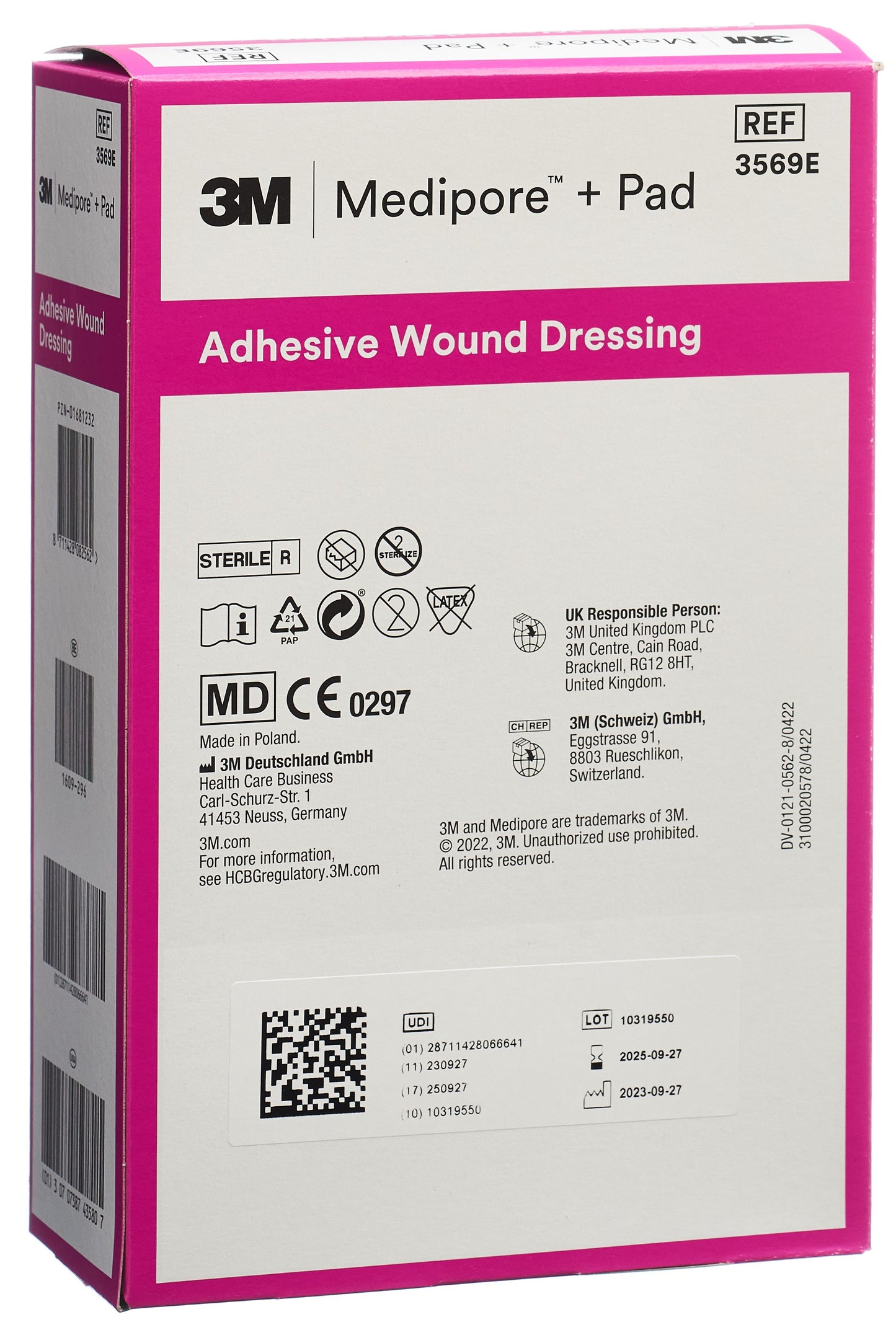 3M MEDIPORE+PAD 10x15cm Wundki 5x10.5cm (n)