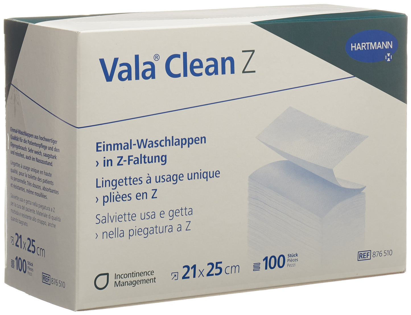 VALACLEAN Z Einmal Waschlappen 20x25cm