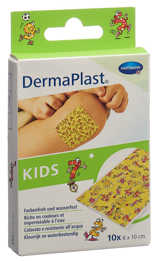 DERMAPLAST Kids Schnellverband 6x10cm Plast