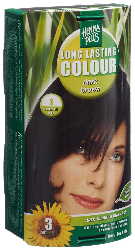 HENNA PLUS Long Last Colour 3 dunkelbraun