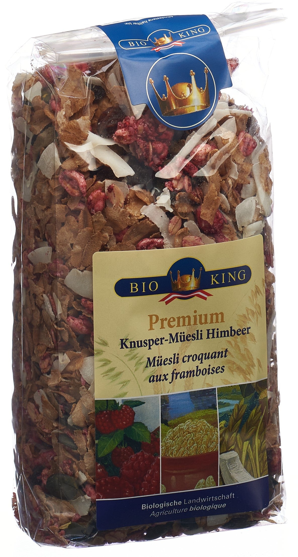 BIOKING Premium Knuspermüesli Himbeer Bio