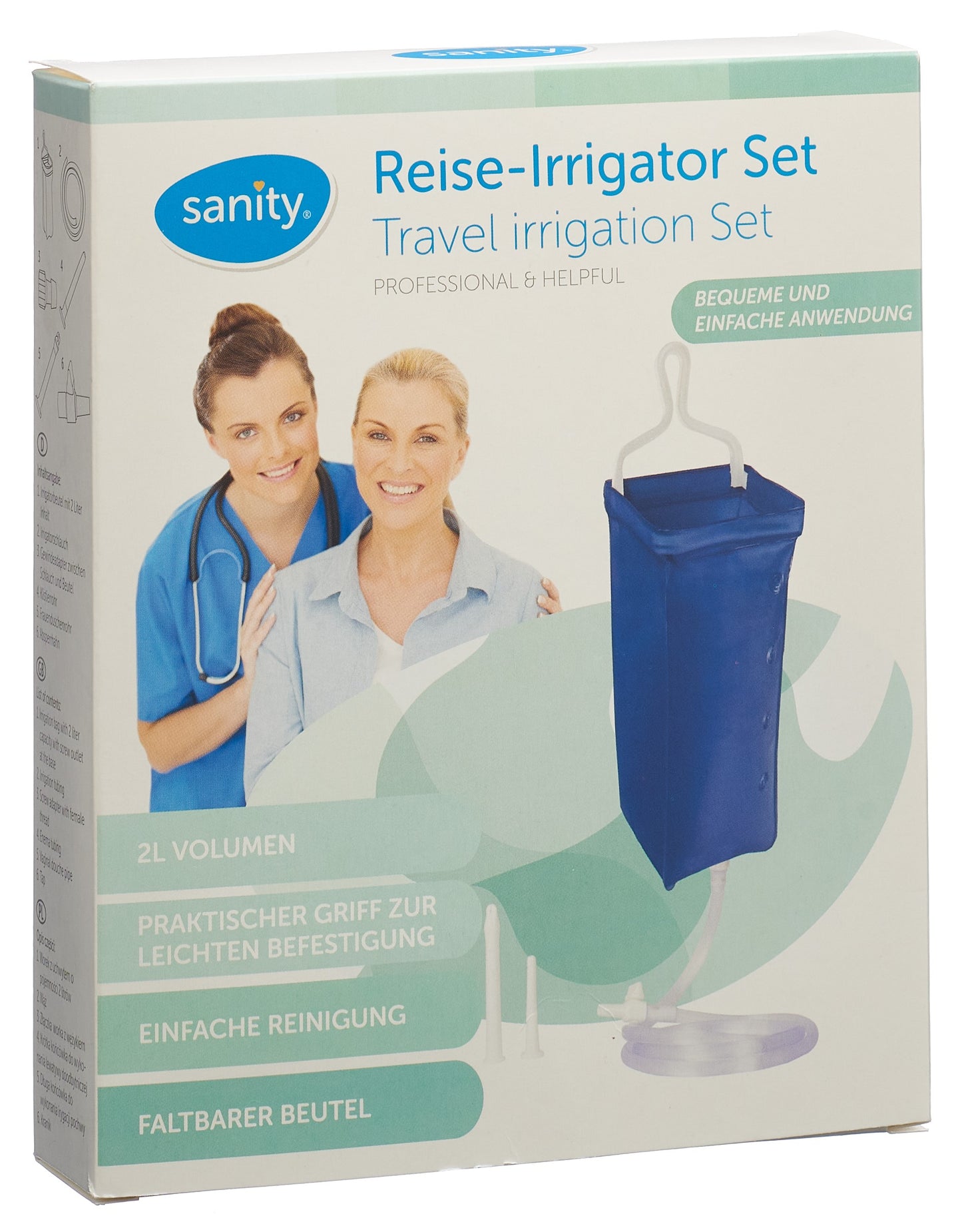 SANITY Irrigator Reise Set komplett 2L