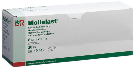 MOLLELAST Elast Fixierbinde 8cmx4m weiss