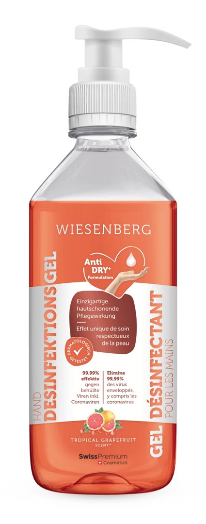 WIESENBERG Hand Desinf Gel Trop Grapefruit