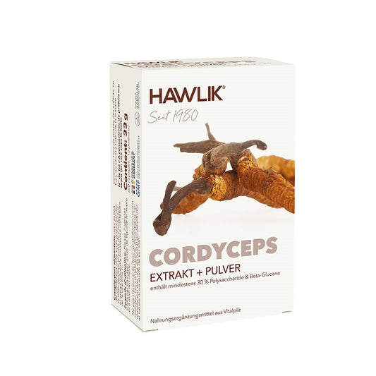 HAWLIK Cordyceps Extrakt + Pulver Kaps
