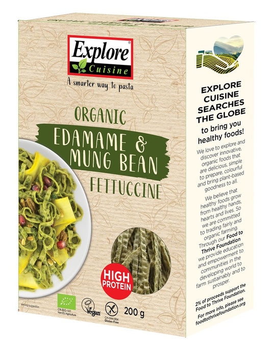 EXPLORE CUISINE Fettuccine Edamame&Mungo Bio