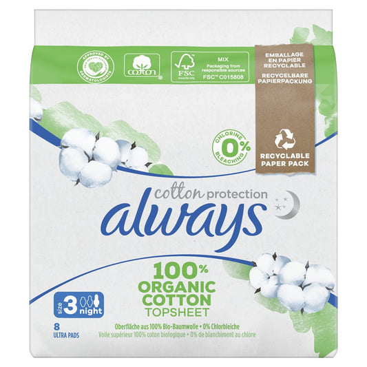ALWAYS Ultra Binde Cot Protect Night Flügel