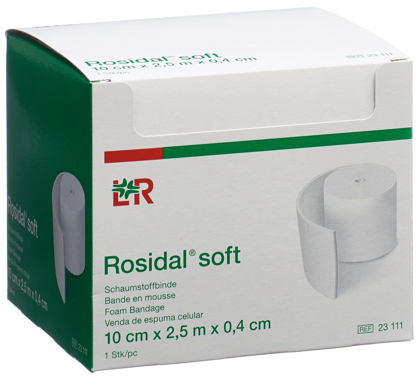 ROSIDAL soft Schaumstoffbinde 2.5mx10cmx0.4cm